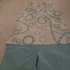 Golf outfit. Pants and top.